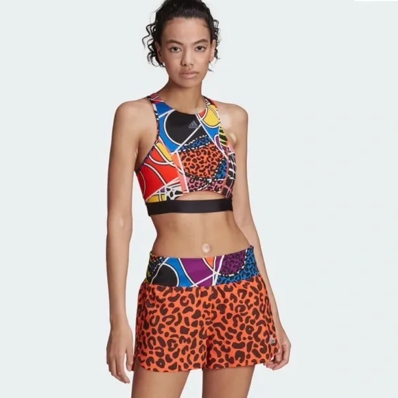 Adidas Women's Vibrant Patterned Sports Bra - Picture 2 of 10